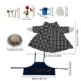thumbnail image 4 of Aurorax Fall Porch Goose Outfits 23" Holiday,Goose Clothes for Cement Goose Porch Goose 17/19 inch,Blue Farmhouse Gardener All the Season 23" Porch Goose Clothing Accessories for Garden, 4 of 9