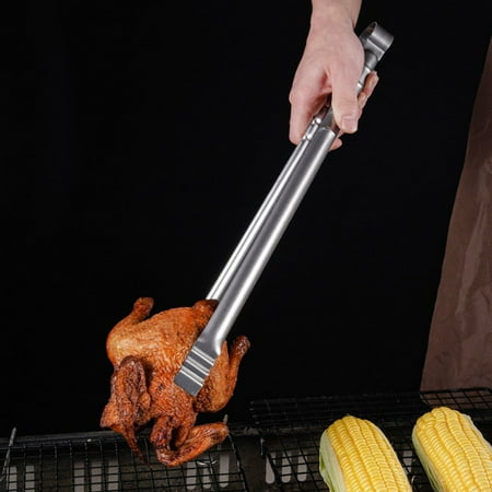 

HMPEAIIY Tong Turner Pasta Utensil Silicone Lengthened Clip Food Clip Barbecue Clip Bread Steak Clip Thickened Outdoor Barbecue Tool Roast Multifunctional Clip
