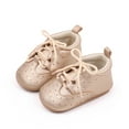 thumbnail image 6 of Hipattires Leather Shoes for Preemie Under $10 Casual Gold Solid Easy on Boys and Girls Shoes Learning to Walk, 6 of 6