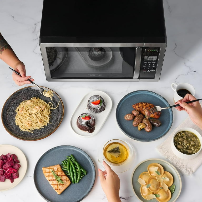 『HAMI VEN BLACK×SILVER』 Free Shipping! Mainstays 1.1 Cu ft 1000-Watt Countertop