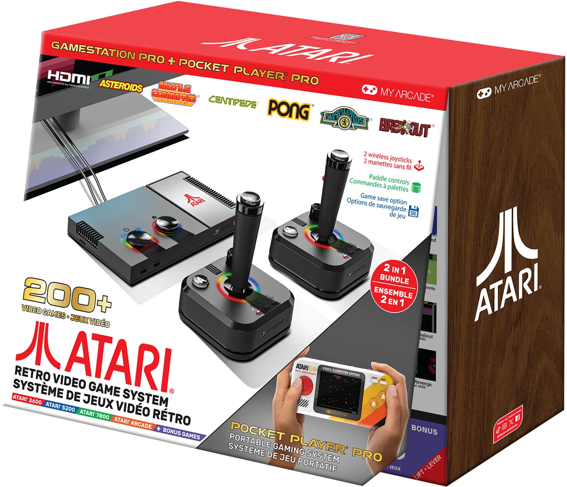 My Arcade - Atari Gamestation Pro + Atari Pocket Player Pro Bundle