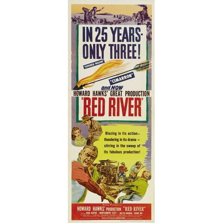 UPC: 0671863476198 | Red River – movie POSTER (Insert Style A) (14  x 36 ) (1948)