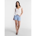 thumbnail image 2 of No Boundaries Boho Woven Babydoll Top, Women's XXS-XXL, 2 of 5