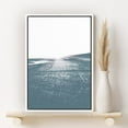 thumbnail image 2 of PixonSign Framed Canvas Print Wall Art Path Along The Sea Coast Nature Wilderness Photography Modern Art Bohemian Scenic Relax/Calm Blue Cool for Living Room, Bedroom, Office - 24"x36" White, 2 of 5