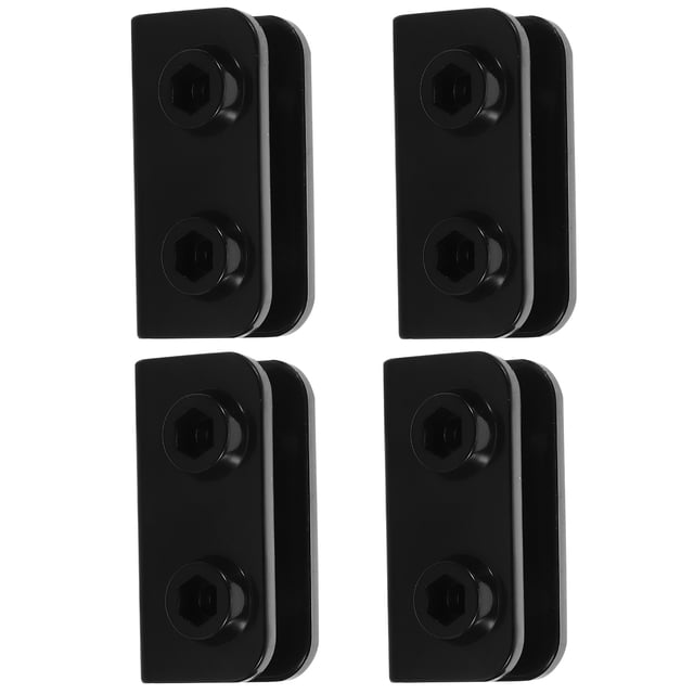 Pièces de Support de Mât de Tente 4 Pcs Angle Droit Design Bidirectionnel pour Remplacement et Connecteurs de Canopée