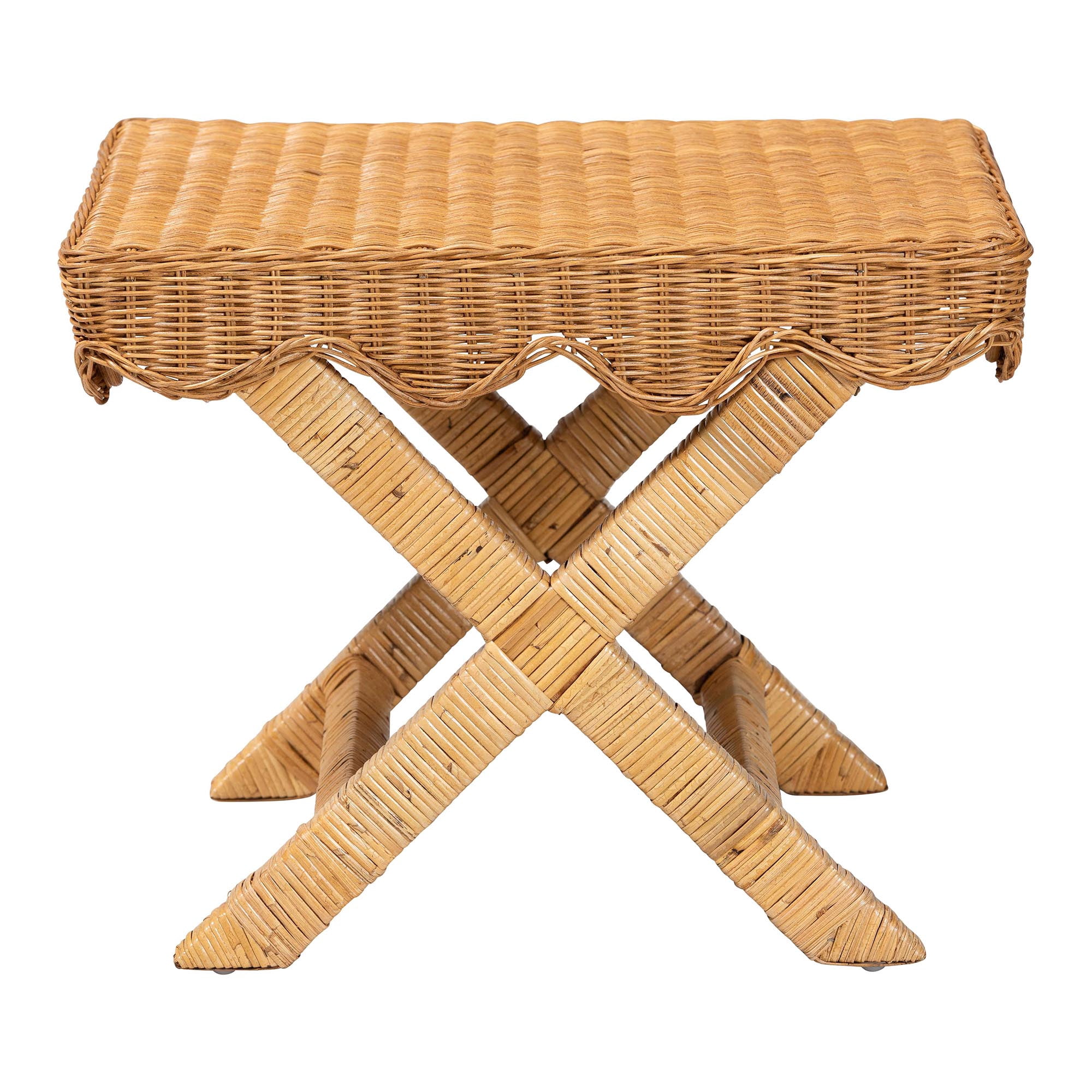 bali & pari Modesta Boho Bench, Light Honey