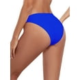 thumbnail image 2 of Ocean Blues Women's Cheeky High Leg Bikini Bottom Mid Rise Bathing Suit Swim Bottom, 2 of 7
