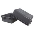 thumbnail image 5 of 22 L Plastic Bus Tub Box, Gray Restaurant Dishpan Basin, 4 Packs, 5 of 7