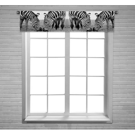 Pkqwtm Headshot Of A Burchell S Zebra Window Curtain Valance Rod Pocket 54x12 Inch Walmart Com Walmart Com
