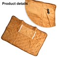 thumbnail image 3 of Electric Blanket 32x24inch Heated Lap Blanket with Pocket USB Fast-Heating Throw Brown, 3 of 9