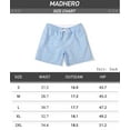 thumbnail image 4 of Mens Swim Trunks 5" with Mesh Lining Quick Dry Bathing Suits for Men Black Wave Size m, 4 of 7