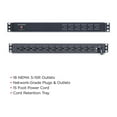 thumbnail image 5 of CyberPower Basic Series PDU15B6F12R - Unité de distribution de Puissance (Montable en Rack) - AC 120 V - Entrée: NEMA 5-15 - Connecteurs de Sortie: 18 (NEMA 5-15) - 1U - pour Application Intelligente Sinewave PR1000LCD, PR1500LCD, PR750LCD, 5 of 5