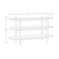 thumbnail image 4 of Better Homes & Gardens Springwood Horizontal Bookcase, Charcoal Finish, 4 of 9