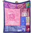thumbnail image 1 of LHSHID 13th Birthday Gifts for Girls Gifts for 13 Year Old Girl 13 Year Old Girl Gift Ideas Blanket Sweet Gifts for 13 Year Old Girl 50"x60", 1 of 7