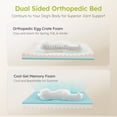 thumbnail image 2 of Cama para perros CWAWZ Jumbo Orthopaedic con gel refrigerante y espuma viscoelástica, 2 of 9