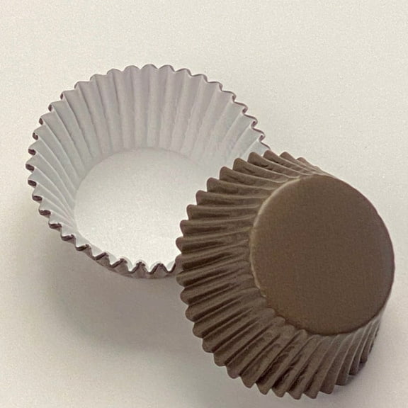 Brown Foil Cupcake Liner - STANDARD size | 50 count | Grease-Proof Baking Cups