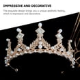 thumbnail image 5 of unbranded Tiara Para Novia Con De Imitación Y Para En Bodas Y Banquetes, 5 of 5
