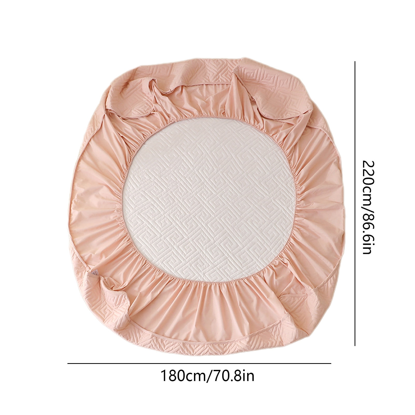 Oggfader Queen Mattress Water Proof Bed Hats Piece Thickened Cotton Mattress Protector Fall And Winter Bedspread Bed Sheet Pink