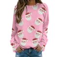thumbnail image 2 of Vente Flash! IDALL Sweat à Capuche Graphique Manches Longues pour Femmes Col Rond Sweat de Noël Rouge m, 2 of 9