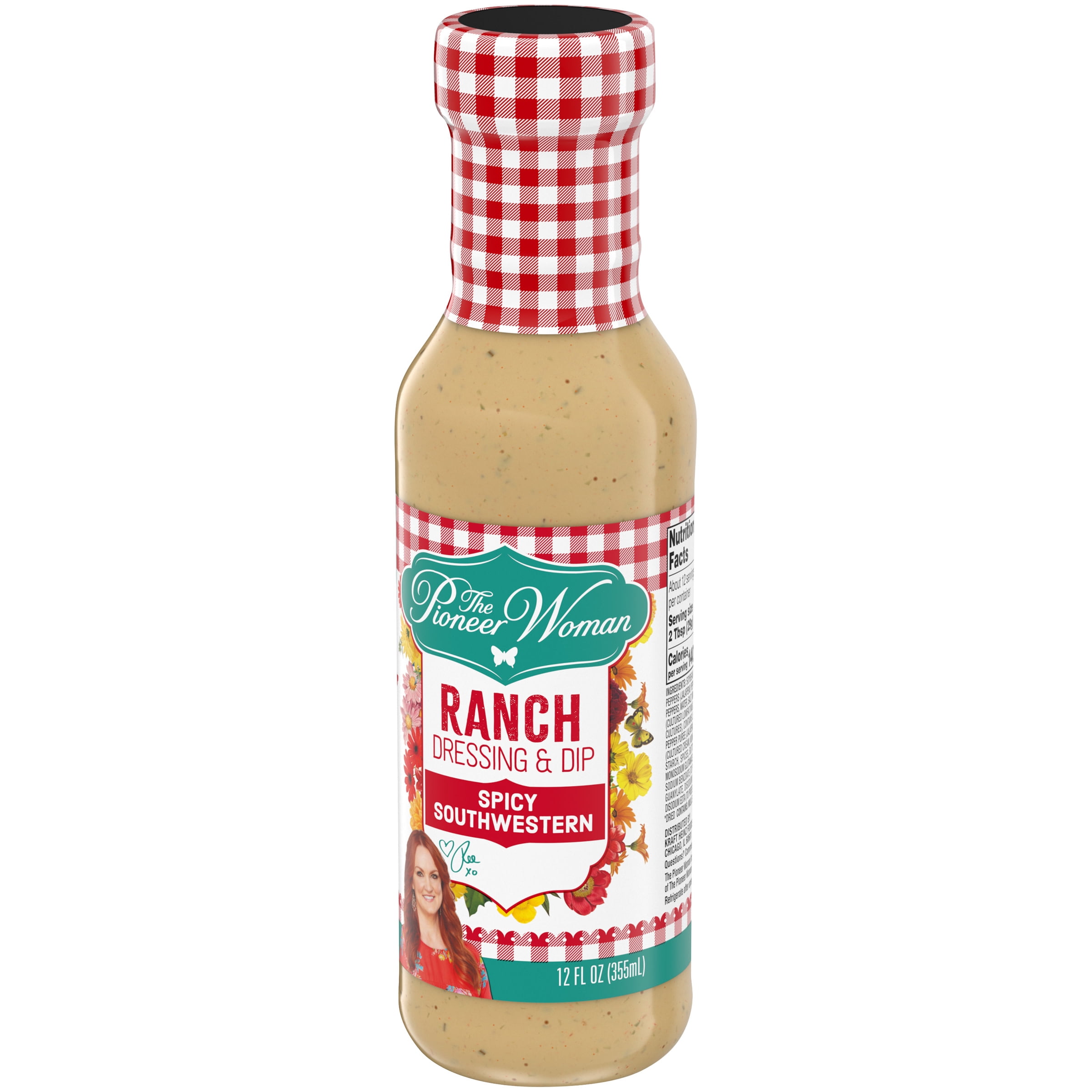 The Pioneer Woman Spicy Southwestern Ranch Salad Dressing & Dip, 12 fl oz Bottle