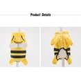thumbnail image 3 of Bee Shape Pet Dog Raincoat with Reflective Stripe,Waterproof Breathable Rain Jacket,Rain Jacket Full Body Coverage with Hat,Cute Hooded Poncho for Small Medium Dog (Yellow, XXL), 3 of 5