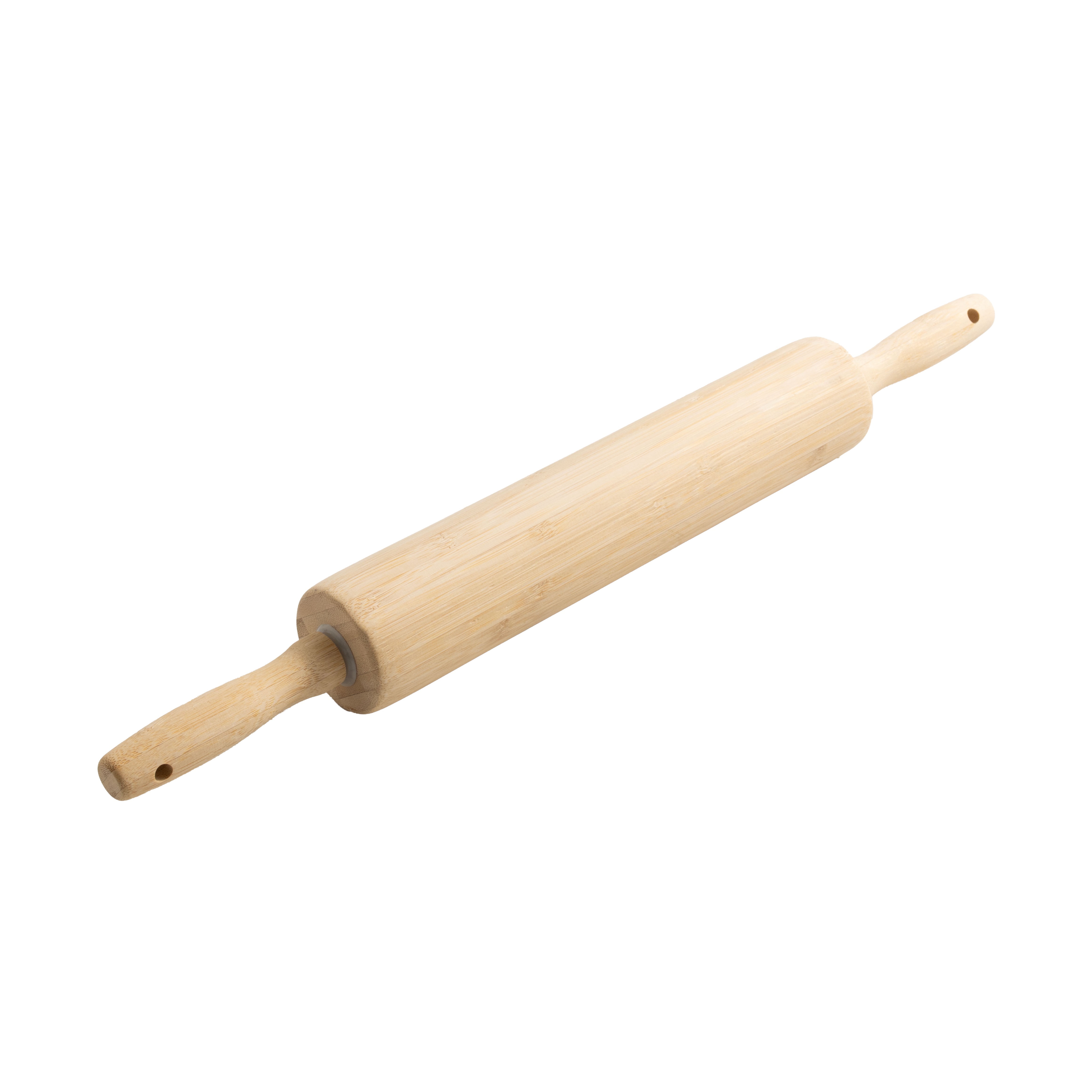 Mainstays Classic Bamboo Rolling Pin, 18.3" x 2.16", Bamboo Color