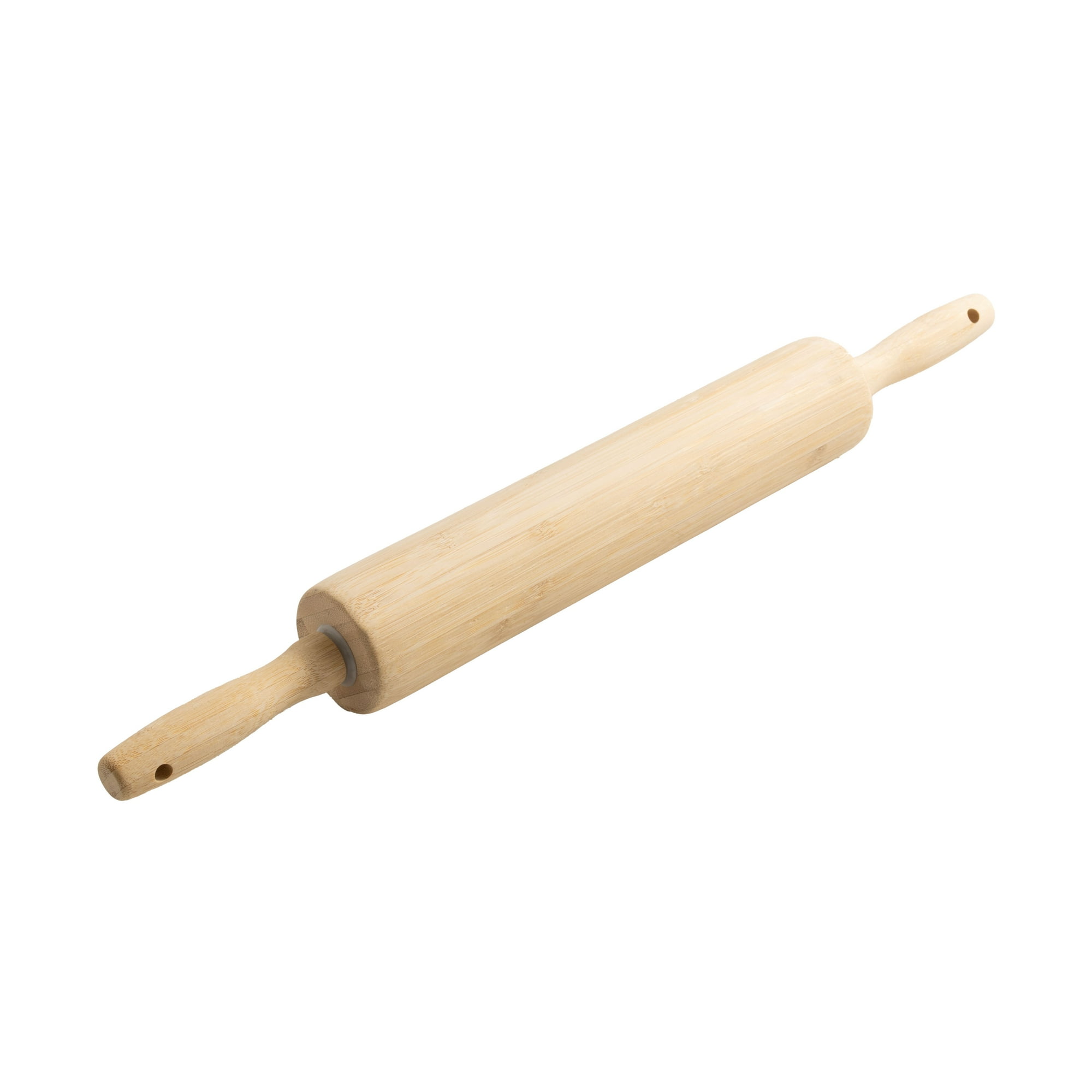 Mainstays Classic Bamboo Rolling Pin, 18.3" x 2.16", Bamboo Color