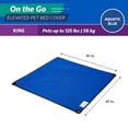 thumbnail image 3 of Coolaroo On the Go Elevated Pet Bed Replacement Cover, King, Aquatic Blue, 3 of 5