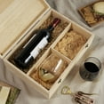 thumbnail image 5 of Twine Gift Box Wine or Champagne Bottle with Lid, Bottle and 2 Wine Glasses, 5 of 8