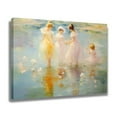 thumbnail image 2 of Abstract Art Modern Decorative Painting Four Women Playing By The Water Framed Canvas Poster Bedroom Decor Sports Landscape Office Room Decor Gift,Frame-style,08x12inch(20x30cm), 2 of 8