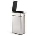 thumbnail image 5 of simplehuman 40 Liter / 10.6 Gallon Slim Touch-Bar Kitchen Trash Can, Brushed Stainless Steel, 5 of 5