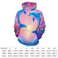 thumbnail image 2 of Charming Dolphins in Floral Fantasy-2 3D Print Hoodie Men Women Autumn Thin Pullover Sweatshirt Vintage Streetwear Tops, 2 of 6