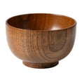 thumbnail image 4 of Shoreew Natural Jujube Wood Noodle Bowl Handmade Round Soup Salad Bowl Food-Safe Oil Finish Handcrafted Rice Mug for Tea Coffee, 4 of 7