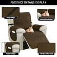 thumbnail image 6 of Dznils Recliner Chair Cover Reversible Furniture Chair Sofa Slipcover with Side Pockets, Coffee, 6 of 11