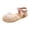 Khaki, variant on Ruyang Girls Glitter Jelly Sandals Cute Closed Toe Fisherman Sandal Summer Adjustable Straps Non-Slip Flats for Beach