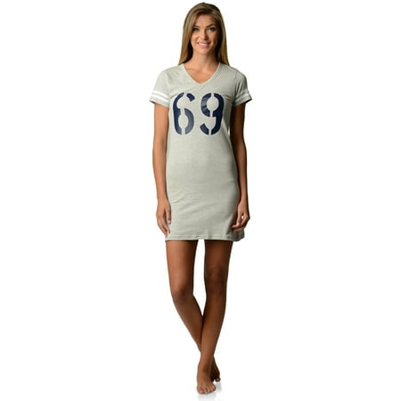 

Casual Nights Womens Athletic Graphic Dorm Sleep Nightshirt Tee