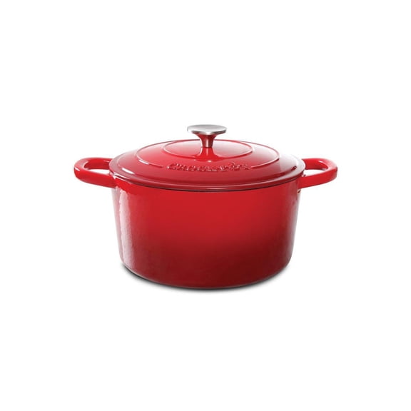 Crock-Pot Artisan 5 Qt Dutch Oven - Round - Scarlet Red - Cast Iron - GBX