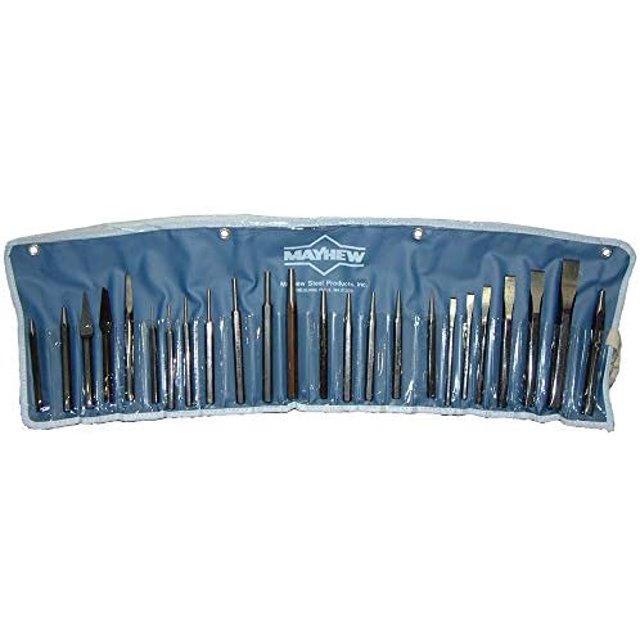 Mayhew Pro 61050 Kit de Punch et Biseau. 24 Pcs