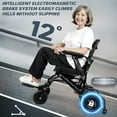 thumbnail image 4 of Lightweight Folding Electric Wheelchair for Adults, 33lbs Ultra Light Motorized Wheelchair with 12 Miles Range & Dual 250W Motors, 4 of 9