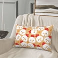 thumbnail image 4 of Plush Throw Pillow Covers, Cartoon Chicken Pillow Cases with Invisible Zipper, Breathable Microfiber Pillow Cases Standard Size for Sleeping Bedroom Sofa Living Room 14x20, 4 of 5