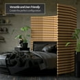 thumbnail image 3 of Oriental Furniture 6 ft. Tall Two Tone Natural Fiber Room Divider - 6 Panel, 3 of 7