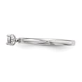 thumbnail image 3 of Sterling Silver Rhodium Plated Polished Diamond Ring, 3 of 6