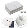 thumbnail image 6 of Wswqop Set of 100 Disposable Face Cradle Covers Ultra Soft Headrest Covers Pillow Cushion Cover for Beauty Salon Bed Massage Chairs 30g Fabric, 6 of 9