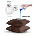 thumbnail image 6 of Waterproof Outdoor Throw Pillows with Inserts 12"x20", Brown Soft Decorative Pillowcases for Couch Bedroom, Spring Flora Pillow Covers for Sofa Living Room, 6 of 8