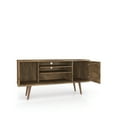 thumbnail image 4 of Liberty 53.14" Mid-Century Modern TV Stand with 5 Shelves and 1 Door  with Solid Wood Legs, 4 of 9