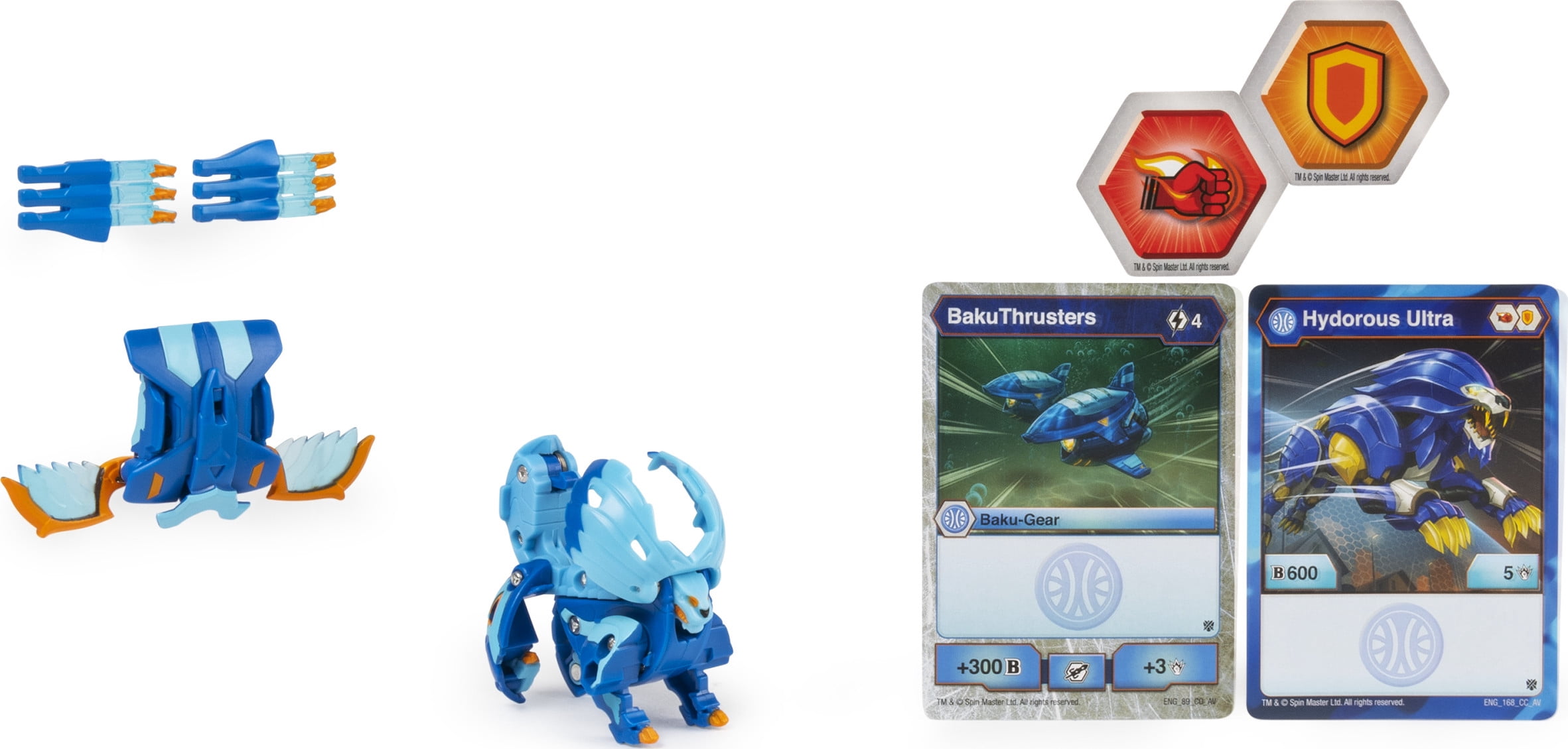 Bakugan Ultra, Hydorous with Transforming Baku-Gear, Armored Alliance 3-inch Tall Collectible Action Figure