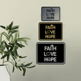 thumbnail image 2 of Classic Framed Faith Love Hope Sign (Blue) - Small, 2 of 4