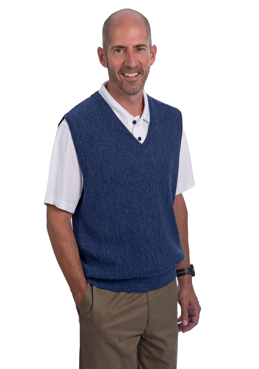 Alpaca Golf Sweater Vest for Men - Inca 