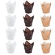 thumbnail image 1 of EeaseMX 1 juego de 300 moldes para tartas con forma de tulipán, resistentes al aceite., 1 of 7