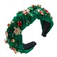 thumbnail image 1 of Diadema navideña para mujer, diadema anudada adornada con cristales de estrás, accesorios para el cabello navideños, atuendos festivos, regalos para fiestas, 1 of 7